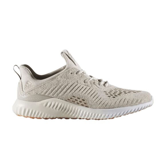 ADIDAS 6 Mens Alpha Bounce Lea Ivory Tan Suede Cream Athletic Low Top Sneaker main image 9